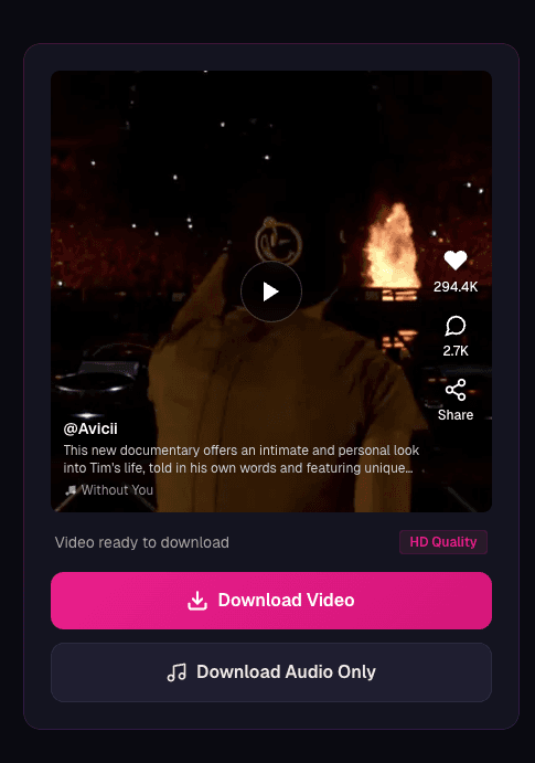 How to download a TikTok video without watermark using SaveReel